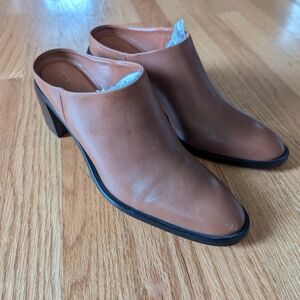 Everlane Brand New Tan Mules With Box And Tags Original Price $125